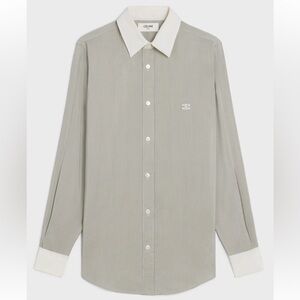 Céline stripe silk blouse S/S24, EU36